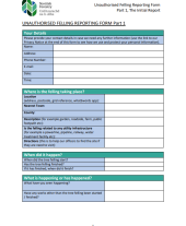Unauthorised felling reporting form for 2023 (PDF)